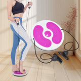 Maxbell Twist Exercise Board Ergonomic Abdominal Workout Device for Thighs Arms Hips Pink and Red