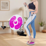 Maxbell Twist Exercise Board Ergonomic Abdominal Workout Device for Thighs Arms Hips Pink and Red