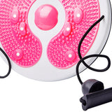 Maxbell Twist Exercise Board Ergonomic Abdominal Workout Device for Thighs Arms Hips Pink