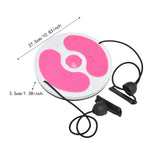 Maxbell Twist Exercise Board Ergonomic Abdominal Workout Device for Thighs Arms Hips Pink