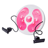 Maxbell Twist Exercise Board Ergonomic Abdominal Workout Device for Thighs Arms Hips Pink