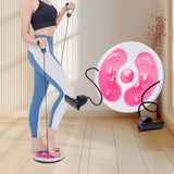 Maxbell Twist Exercise Board Ergonomic Abdominal Workout Device for Thighs Arms Hips Pink