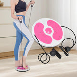 Maxbell Twist Exercise Board Ergonomic Abdominal Workout Device for Thighs Arms Hips Pink