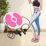 Maxbell Twist Exercise Board Ergonomic Abdominal Workout Device for Thighs Arms Hips Pink