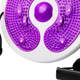 Maxbell Twist Exercise Board Ergonomic Abdominal Workout Device for Thighs Arms Hips Purple