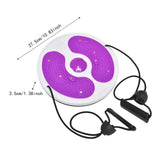 Maxbell Twist Exercise Board Ergonomic Abdominal Workout Device for Thighs Arms Hips Purple