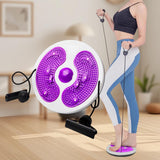 Maxbell Twist Exercise Board Ergonomic Abdominal Workout Device for Thighs Arms Hips Purple