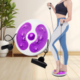 Maxbell Twist Exercise Board Ergonomic Abdominal Workout Device for Thighs Arms Hips Purple