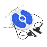 Maxbell Twist Exercise Board Ergonomic Abdominal Workout Device for Thighs Arms Hips Blue