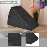 Maxbell 3Pcs EPP Calf Stretcher Slant Board Adjustable Multifunctional 4 Level Angle Black