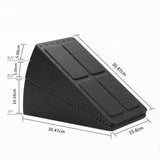 Maxbell 3Pcs EPP Calf Stretcher Slant Board Adjustable Multifunctional 4 Level Angle Black