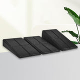 Maxbell 3Pcs EPP Calf Stretcher Slant Board Adjustable Multifunctional 4 Level Angle Black