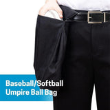Maxbell Umpire Ball Bag Waist Pouch Accessory Lightweight Referee Sports Umpire Gear