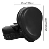 Maxbell 1 Pair Boxing Pads Focus Pad Curved Punching Mitts for Practice Sanda Karate Black