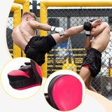 Maxbell 1 Pair Boxing Pads Focus Pad Curved Punching Mitts for Practice Sanda Karate Pink