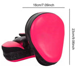 Maxbell 1 Pair Boxing Pads Focus Pad Curved Punching Mitts for Practice Sanda Karate Pink