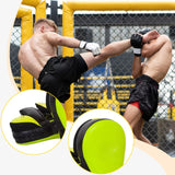 Maxbell 1 Pair Boxing Pads Focus Pad Curved Punching Mitts for Practice Sanda Karate Green