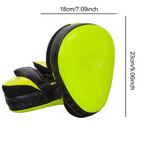Maxbell 1 Pair Boxing Pads Focus Pad Curved Punching Mitts for Practice Sanda Karate Green