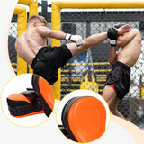 Maxbell 1 Pair Boxing Pads Focus Pad Curved Punching Mitts for Practice Sanda Karate Orange
