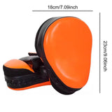Maxbell 1 Pair Boxing Pads Focus Pad Curved Punching Mitts for Practice Sanda Karate Orange