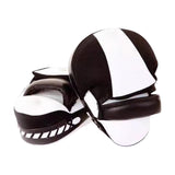 Maxbell 1 Pair Boxing Pads Focus Pad Curved Punching Mitts for Practice Sanda Karate White