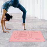 Maxbell Jump Rope Mat for Home Gym Flooring Thick Floor Protection Rope Skipping Pad Pink