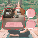 Maxbell Jump Rope Mat for Home Gym Flooring Thick Floor Protection Rope Skipping Pad Pink