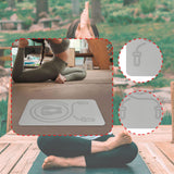 Maxbell Jump Rope Mat for Home Gym Flooring Thick Floor Protection Rope Skipping Pad Gray