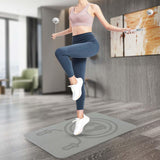 Maxbell Jump Rope Mat for Home Gym Flooring Thick Floor Protection Rope Skipping Pad Gray