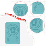 Maxbell Jump Rope Mat for Home Gym Flooring Thick Floor Protection Rope Skipping Pad Blue