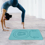 Maxbell Jump Rope Mat for Home Gym Flooring Thick Floor Protection Rope Skipping Pad Blue