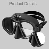 Maxbell Diving Glasses Lightweight Snorkel Gear for Water Sports Underwater Swimming Black