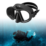 Maxbell Diving Glasses Lightweight Snorkel Gear for Water Sports Underwater Swimming Black