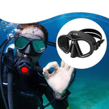 Maxbell Diving Glasses Lightweight Snorkel Gear for Water Sports Underwater Swimming Black