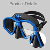 Maxbell Diving Glasses Lightweight Snorkel Gear for Water Sports Underwater Swimming Black Blue