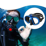 Maxbell Diving Glasses Lightweight Snorkel Gear for Water Sports Underwater Swimming Black Blue
