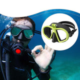 Maxbell Diving Glasses Lightweight Snorkel Gear for Water Sports Underwater Swimming Black Green