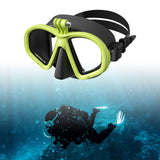Maxbell Diving Glasses Lightweight Snorkel Gear for Water Sports Underwater Swimming Black Green