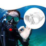 Maxbell Diving Glasses Lightweight Snorkel Gear for Water Sports Underwater Swimming White