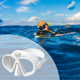 Maxbell Diving Glasses Lightweight Snorkel Gear for Water Sports Underwater Swimming White