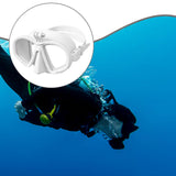 Maxbell Diving Glasses Lightweight Snorkel Gear for Water Sports Underwater Swimming White