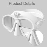 Maxbell Diving Glasses Lightweight Snorkel Gear for Water Sports Underwater Swimming White