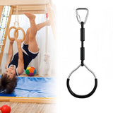 Maxbell Strength Training Ring for Boys Girls Gymnastics Ring for Exercise Household Black