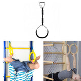 Maxbell Strength Training Ring for Boys Girls Gymnastics Ring for Exercise Household Black