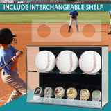 Maxbell Baseball Display Case Clear Autograph Dustproof Baseball Ball Display Holder