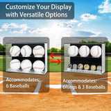 Maxbell Baseball Display Case Clear Autograph Dustproof Baseball Ball Display Holder