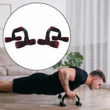 Maxbell Push up Handles Stands Sturdy Push up Handles for Home Gym Calisthenics Fitness red