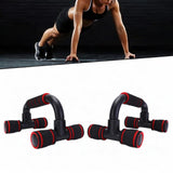 Maxbell Push up Handles Stands Sturdy Push up Handles for Home Gym Calisthenics Fitness red
