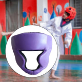 Maxbell Sports Boxing Headgear Training Sparring Head Guard for Women Men Purple