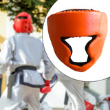 Maxbell Sports Boxing Headgear Training Sparring Head Guard for Women Men Orange